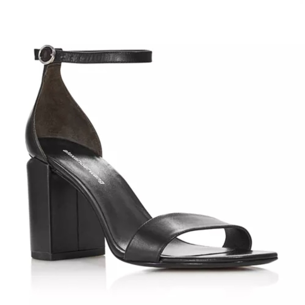 Alexander Wang Abby Leather Block Heel Sandals